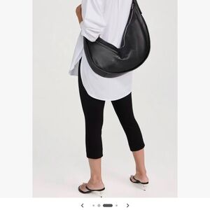 Elegant Black Leather Hobo Bag